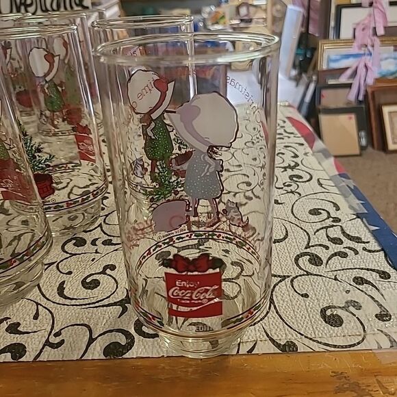 American Greetings Hollie Hobbie/Coca Cola Glasses - Picture 3 of 6